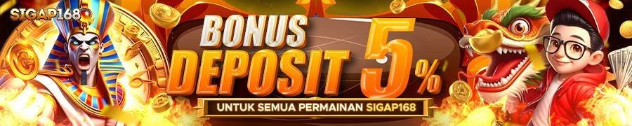 bonus depsoit harian sigap168 5%